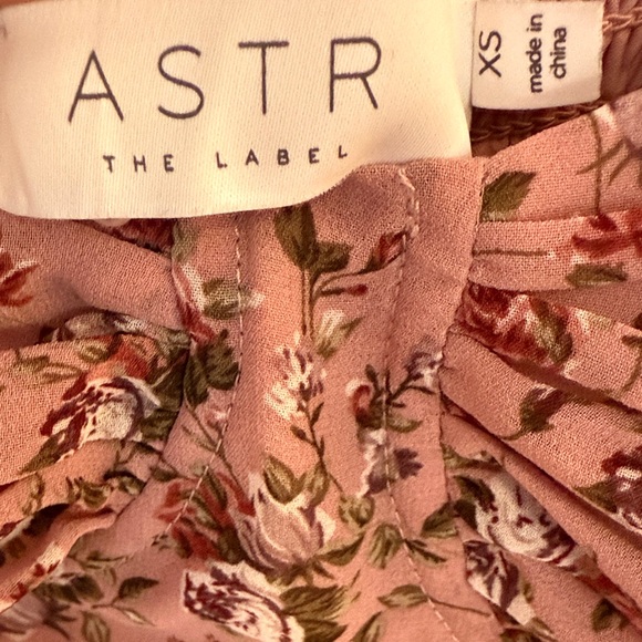 Astr Pink Floral Midi Dress - Picture 1 of 4